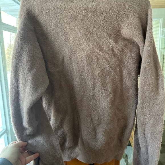 Philosophy Cozy V-Neck Sweater in Taupe - Picture 2 of 4